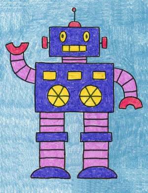 Раскраска робот для детей 5 6 лет #23 #142308