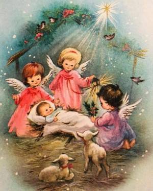 Раскраска рождественская открытка #10 #142645