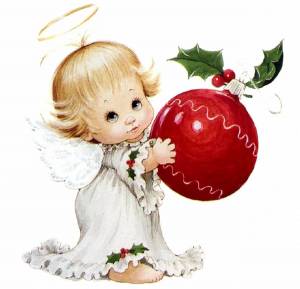 Раскраска рождественский ангел для детей #4 #142761