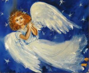 Раскраска рождественский ангел для детей #5 #142762