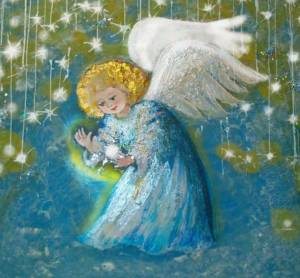 Раскраска рождественский ангел для детей #6 #142763