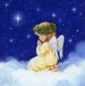 Раскраска рождественский ангел для детей #22 #142779