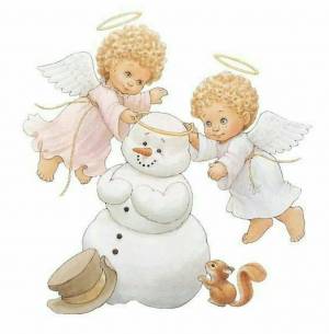 Раскраска рождественский ангел для детей #24 #142781
