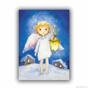 Раскраска рождественский ангел для детей #26 #142783