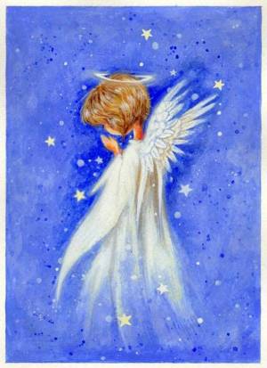 Раскраска рождественский ангел для детей #27 #142784