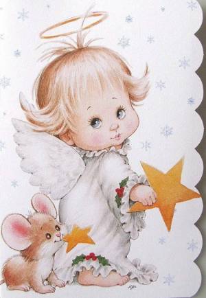 Раскраска рождественский ангел для детей #30 #142787