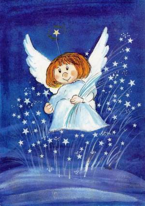Раскраска рождественский ангел для детей #39 #142796