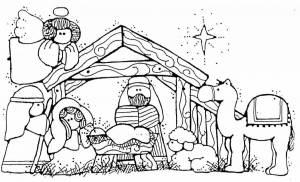 Раскраска рождество христово для детей воскресной школы #10 #142924