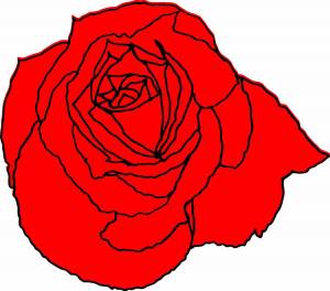 Раскраска роза для детей #25 #143000
