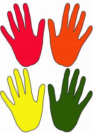 Раскраска рука для детей #18 #143637