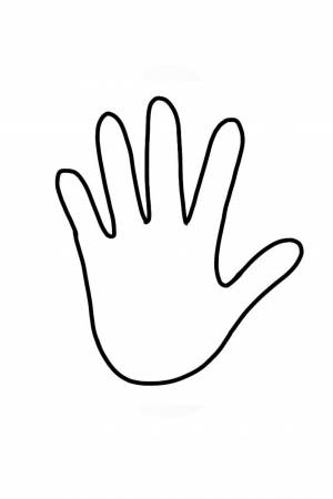 Раскраска рука для детей #28 #143647