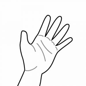 Раскраска рука для детей #30 #143649