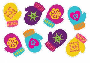 Раскраска рукавичка для детей #29 #143720