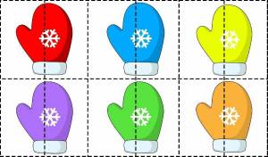 Раскраска рукавичка для детей 3 4 лет #35 #143763