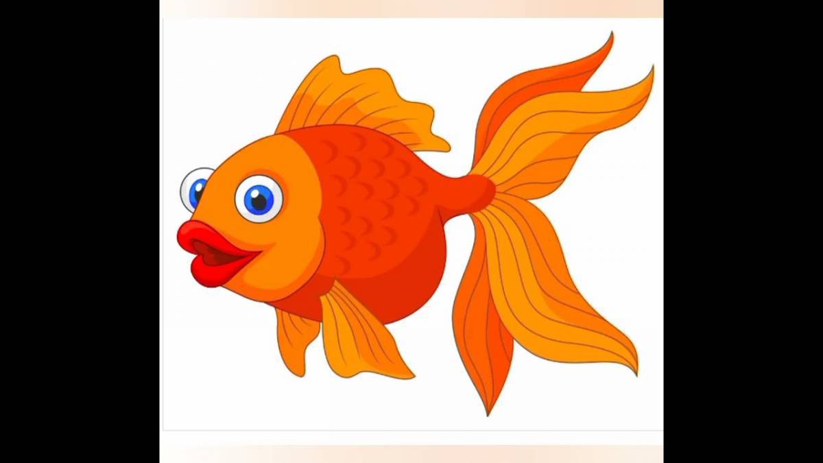 Рыбка для детей картинка #7