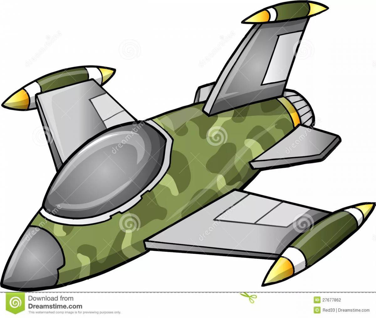 Самолет военный для детей #4