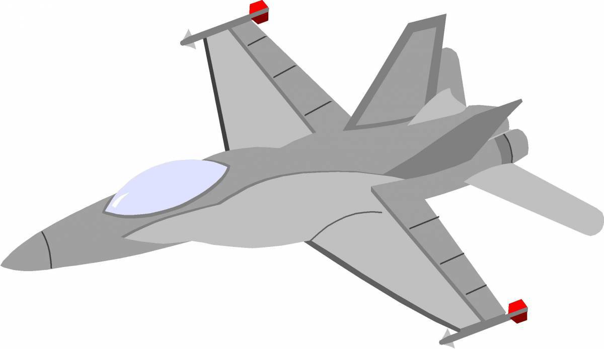 Самолет военный для детей #15