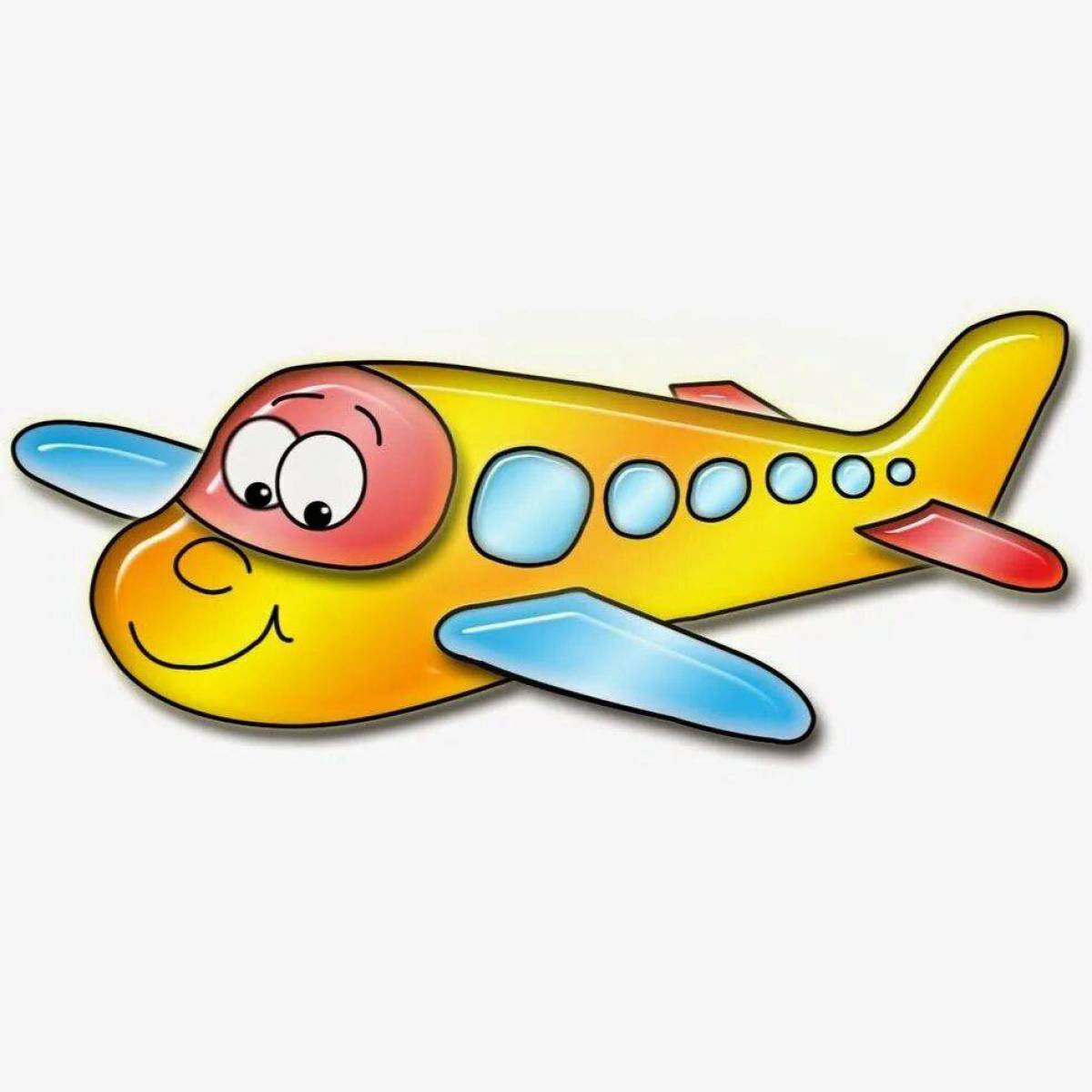 Самолет картинка для детей #3