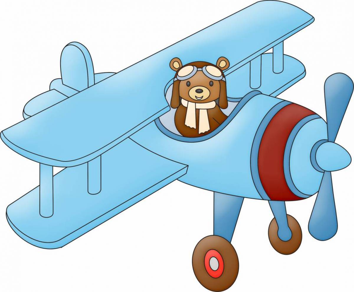 Самолет картинка для детей #8