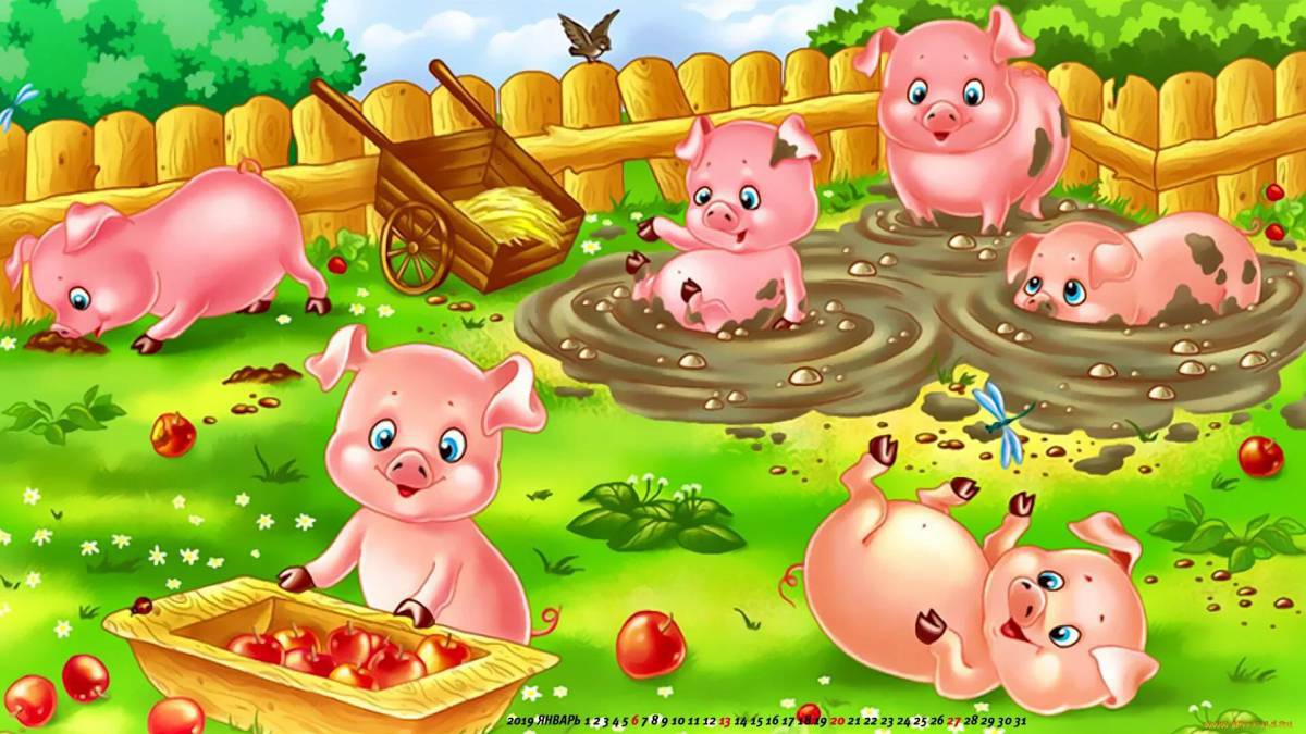 Свинья для детей #27