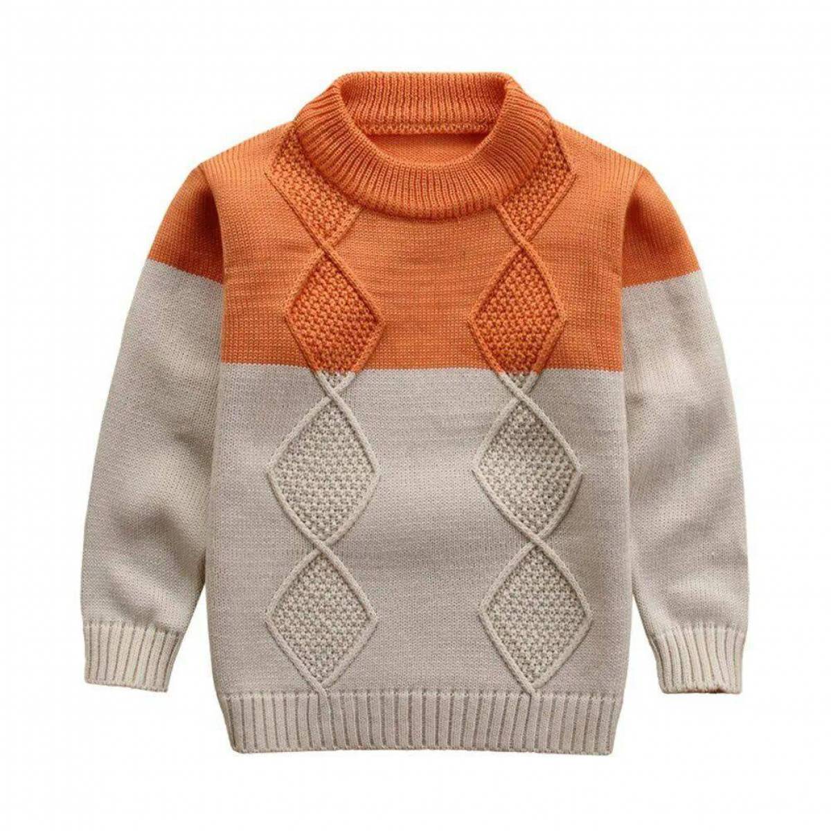 Детский вязаный свитер