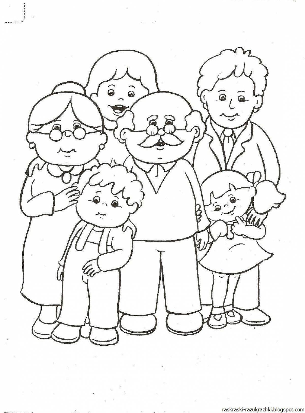Картинка Семья для детей 5 6 лет #11