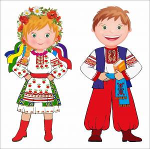 Раскраска русский народный костюм для детей #22 #144306