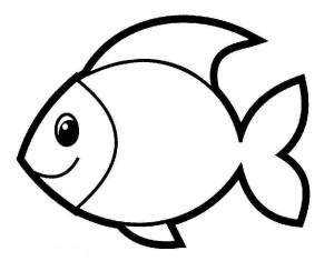 Раскраска рыбка для детей 3 4 лет #2 #144410