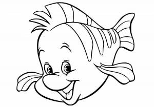 Раскраска рыбка для детей 4 5 лет #8 #144455