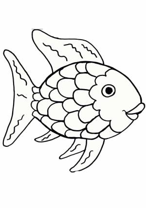 Раскраска рыбка для детей 4 5 лет #21 #144468