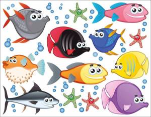 Раскраска рыбка для детей картинка #4 #144490