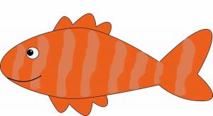 Раскраска рыбка для малышей #26 #144541