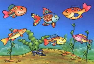 Раскраска рыбки для детей 5 6 лет #1 #144581