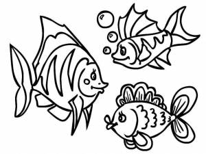Раскраска рыбки для детей 5 6 лет #16 #144596