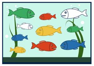 Раскраска рыбки для детей 5 6 лет #22 #144602