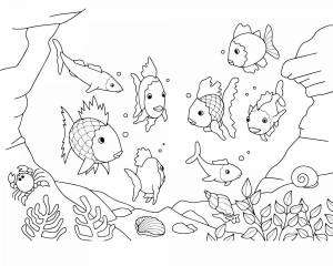 Раскраска рыбы для детей 6 7 лет #20 #144639