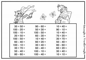 Раскраска с примерами 2 класс сложение и вычитание в пределах 100 #29 #145528