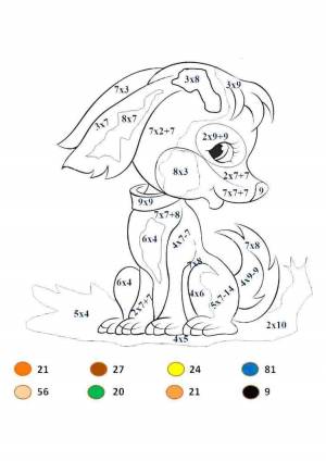Раскраска с примерами 3 класс #22 #145560