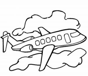 Раскраска самолет для детей 6 7 лет #3 #146276