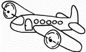 Раскраска самолетик для детей 3 4 лет #2 #146420