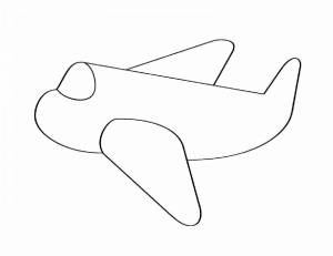 Раскраска самолетик для детей 3 4 лет #4 #146422