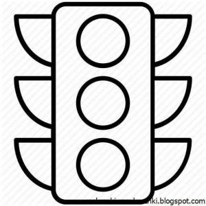 Раскраска светофор для детей 3 4 лет #8 #146914