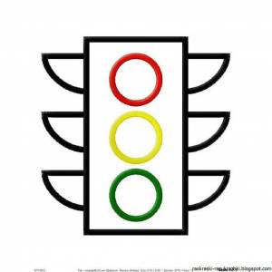 Раскраска светофор для детей 5 6 лет #3 #146944