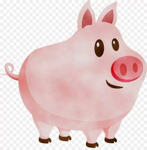 Раскраска свинка #3 #147044