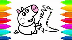Раскраска свинка пеппа для детей #8 #147084