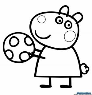 Раскраска свинка пеппа для детей #36 #147112