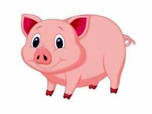 Раскраска свинья для детей #4 #147157
