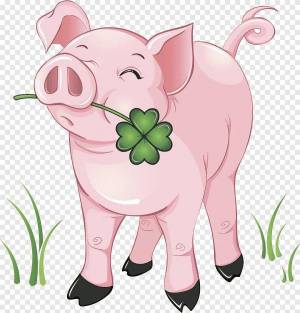 Раскраска свинья для детей #5 #147158