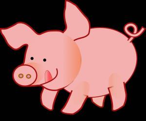Раскраска свинья для детей #16 #147169