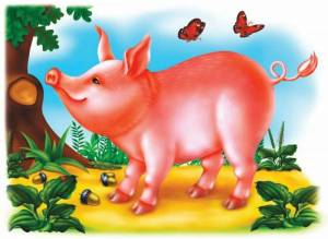 Раскраска свинья для детей #32 #147185